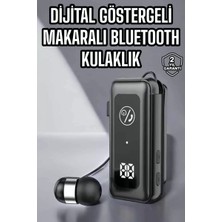 Kablolu Makaralı Bluetooth Kulaklık Uzun Pil Ömrü Dijital Göstergeli