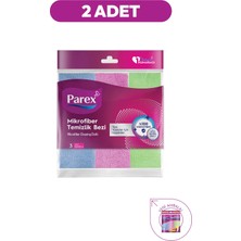 Parex Mikrofiber Karışık Renkli 3 Adet Temizlik Bezi 2 Paket