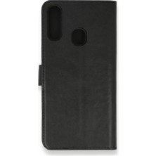 Galaxy A20S Kılıf S Kapaklı Kılıf - Siyah