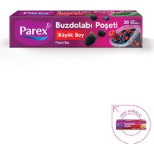 Parex 20'li Buzdolabı Poşeti Büyük Boy 30 x 45 cm