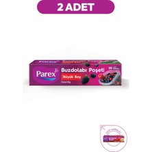 Parex 20'li Buzdolabı Poşeti Büyük Boy 30 x 45 cm İkili Paket
