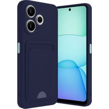 Redmi 13 4g Kılıf Kelvin Kartvizitli Silikon - Lacivert