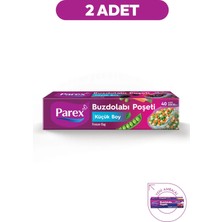 Parex 40’li Buzdolabı Poşeti Küçük Boy 20 x 30 cm İkili Paket