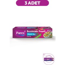 Parex 40’li Buzdolabı Poşeti Küçük Boy 20 x 30 cm Üçlü Paket