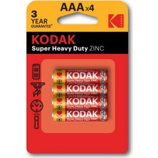 Kodak 4 Adet Çinko Karbon Blister Ince Pil