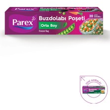 Parex 20'li Buzdolabı Poşeti Orta Boy 24 x 38 cm