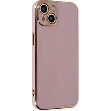 Iphone 14 Kılıf Volet Silikon - Mor