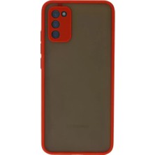 Galaxy A03S Kılıf Montreal Silikon Kapak - Kırmızı