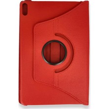 Pad X8A Kılıf 360 Tablet Deri Kılıf - Kırmızı