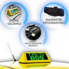 Yurt Elektronik Atl-04 Yeni Nesil Akıllı Taksi Tepe Levhası (Tepe Lambası) Çift Taraf