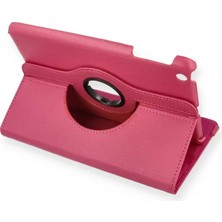 Ipad Mini 1 Kılıf 360 Tablet Deri Kılıf - Pembe