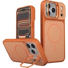 Iphone 17 Pale Magsafe Standlı Kapak - Turuncu