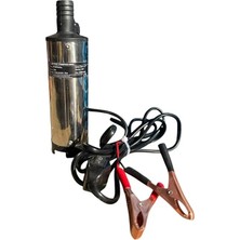12 Volt Bakır Sargı Mini(Küçük) Sıvı Transfer Pompası Dalgıç Pompa Mazot Pompası - Su - Süt - Sıvı