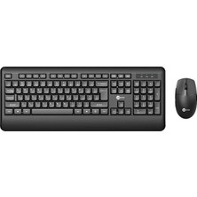 Lecoo KW202 Kablosuz Q Klavye - Mouse Set Siyah