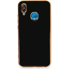 P20 Lite Kılıf Volet Silikon - Siyah