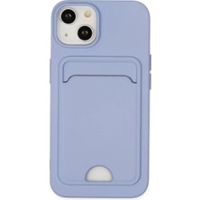 Iphone 14 Kılıf Kelvin Kartvizitli Silikon - Lila