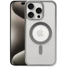 Iphone 15 Kılıf Erozi Magsafe Kapak - Gümüş