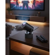 Pileli Store Akıllı Projeksiyon Cihazı Karaoke Mikrofonlu 1080P Android