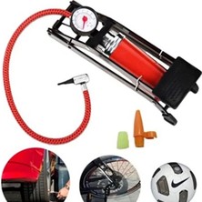 Ayaklı Göstergeli Lastik Top Elektrikli Bisiklet Motorsiklet Scooter Şişirme Pompası