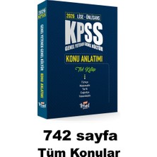 2026 Kpss Lise & Önlisans: GYGK Tek Kitap Konu Anlatımı