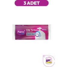 Parex Güçlü Çöp Torbası Küçük Boy 30'lu 40 x 50 cm Üçlü Set