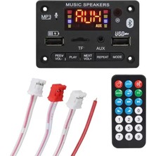 Magicvoice USB-SD-BLUETOOTH-KUMANDA-2*40W Anfi Çıkışlı Oto Teyp Çevirici Dijital Player Board