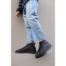 Colezium Yüksek Taban Ayakkabı C- Siyah (Siyah Taban)