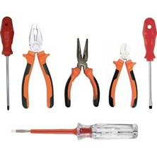 El Aleti Seti Pense Yankeski Kargaburun Düz Yıldız Tornavida + Kontrol Kalemi Hediyeli