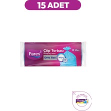 Güçlü Çöp Torbası Orta Boy 15'li 55 x 60 cm 15 Paket