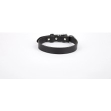 Colezium Deri El Yapımı Köpek Boyun Tasması 1,5X20-26 cm Siyah