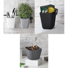 Uravas Store Duvara Asılan Çok Amaçlı Organizer - 2&amp;#39;li Saksı Set