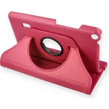 Mediapad T3 7 Kılıf 360 Tablet Deri Kılıf - Pembe