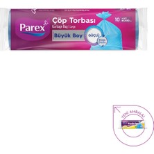 Güçlü Çöp Torbası Büyük  Boy 10'lu 65 x 80 cm