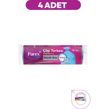 Güçlü Çöp Torbası Büyük Boy 10'lu 65 x 80 cm 4 Paket