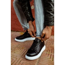 Colezium Yüksek Taban Günlük Ayakkabı Siyah (Beyaz Taban)