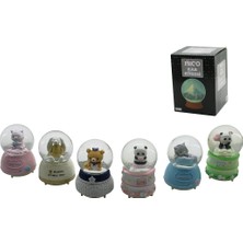 Esranın Dünyası Büyük Boy - 10CM Pilli - Işıklı Müzikli Kar Küresi Cam Hayvan Figürlü - Desen Mix Renkli Herhangi Bir Tanesi Gönderilir (4887)