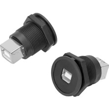 USB-04C-BK 22 mm Pano Tip Usb-B Dişi Soket