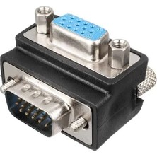 VGA Dişi Erkek Çevirici 90° Derece L Tip