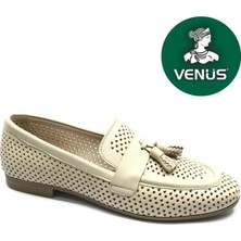 Venüs Pallas Hakiki Deri Ortopedik Kadın Casual Babet Ayakkabı