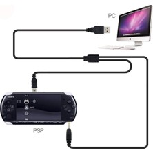 Pop Konsol PSP Şarj ve Data Kablosu PSP USB Kablo Film Müzik Oyun Aktarma 1000 2000 3000 E1004