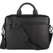 BloominBag Bloom Urban Shield 13"-14" Noir Black Deri Laptop / Macbook Çantası