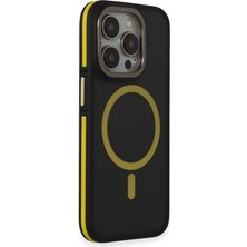 Mixora Joko 14 Pro Max Kılıf Rky Magsafe Kapak - Siyah-Sarı