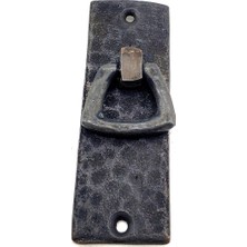 Nemere Antika Tarz Dekoratif Pirinç Dik Dövme Mobilya Kulbu - 90X31 Mm, Oksit