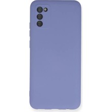Galaxy A03S Kılıf Nano Içi Kadife Silikon - Lila
