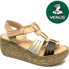 Venüs Tenrag Hakiki Deri Comfort Ortopedik Kadın Sandalet