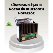 Güneş Enerjili Taşınabilir Hoparlör KTF-1428 Bluetooth Radyo USB Sd Kart Destekli