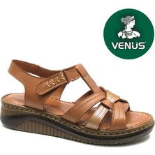 Venüs Andirigulle Hakiki Deri Comfort Ortopedik Kadın Sandalet