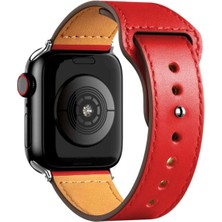 TKÇ Mey Ithalat®   Watch 38MM KR415 Luaz Deri Kordon - Kırmızı