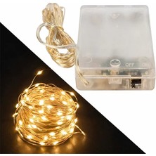 3*aa Pilli 4 Renkli Rgb Sabit 10 Metre Kablolu Bağ LED