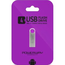 4 GB Metal USB Flash Bellek